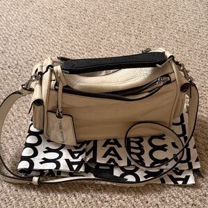 Marc Jacobs Beige Patent Leather Satchel